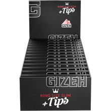 Lade das Bild in den Galerie-Viewer, Gizeh Black King Size Slim + Tips
