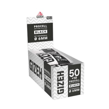 Lade das Bild in den Galerie-Viewer, GIZEH ProCell Active Filter BLACK 6mm 50 + 10 | 1 Beutel