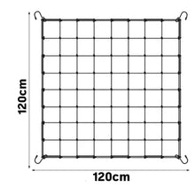 Lade das Bild in den Galerie-Viewer, Scrog Netz 120x120, Pflanzennetz mit 4 Haken