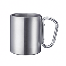Lade das Bild in den Galerie-Viewer, Edelstahltasse mit Karabinergriff
