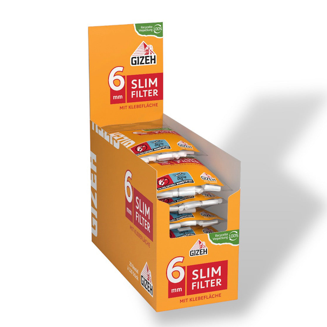 Gizeh Filter Slim 6mm Beutel Verpackung