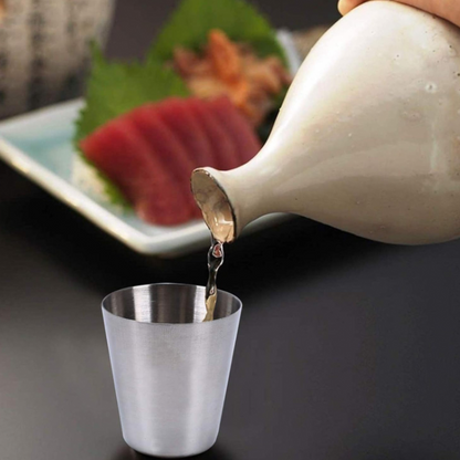 Edelstahl Schnapsbecher-SET