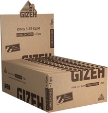 Lade das Bild in den Galerie-Viewer, GIZEH UNBLEACHED King Size Slim + Tips
