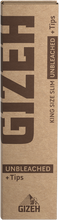 Lade das Bild in den Galerie-Viewer, GIZEH UNBLEACHED King Size Slim + Tips
