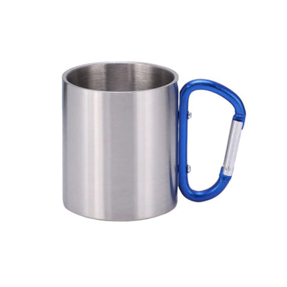 Edelstahltasse mit Karabinergriff