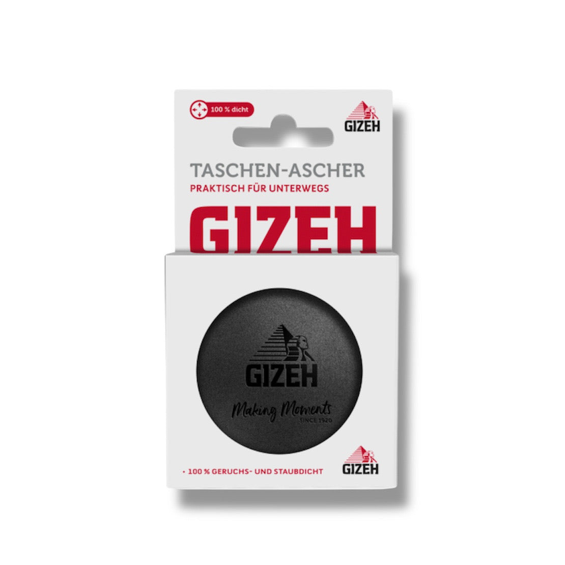 Gizeh Taschen-Ascher kompakter Taschenaschenbecher für unterwegs