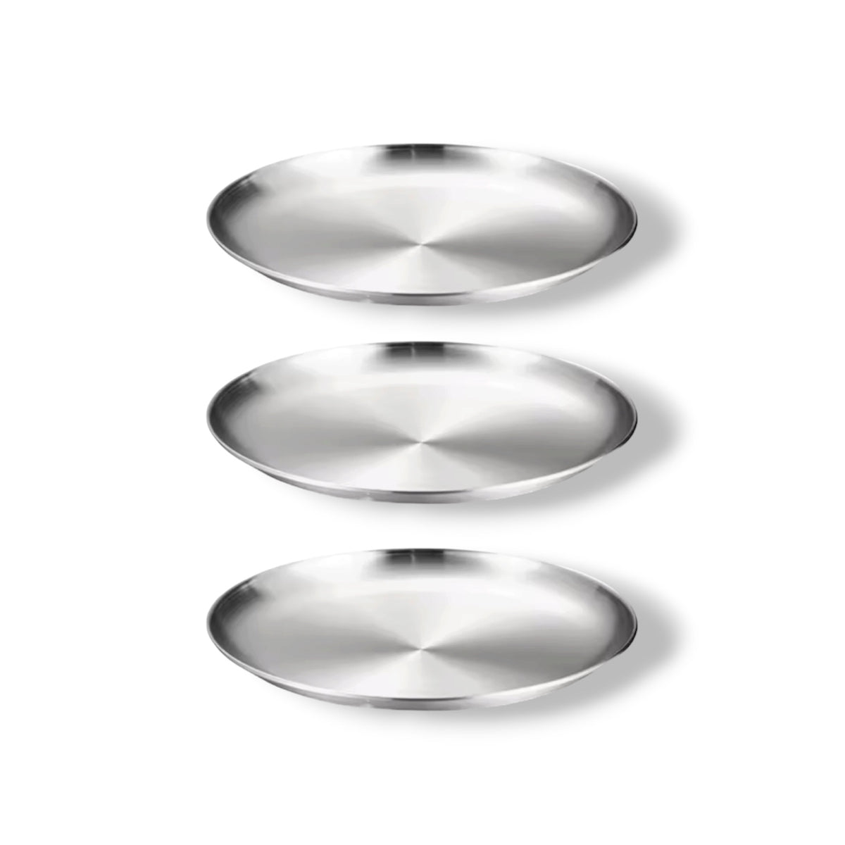 Edelstahl Teller 17cm