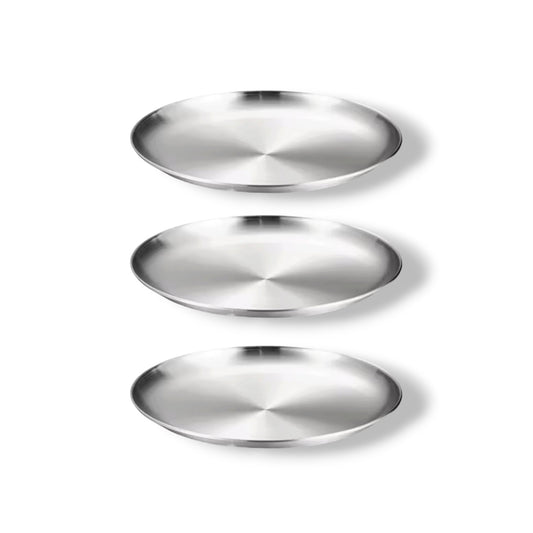 Edelstahl Teller 17cm