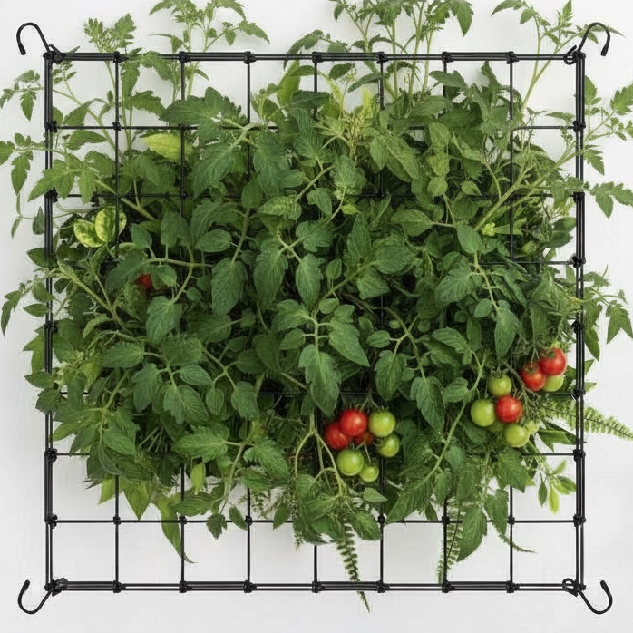 Scrog Netz 120x120cm Pflanzennetz mit 4 Haken