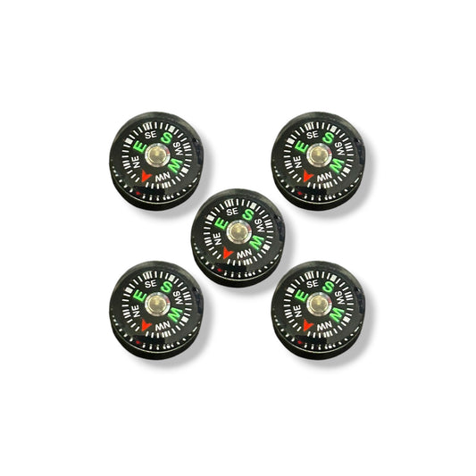 Mini Kompass – Button Kompass 12mm - 5 Stück