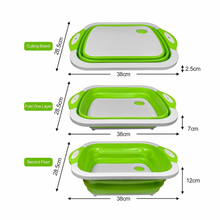 Lade das Bild in den Galerie-Viewer, Zusammenklappbares 3in1 Schneidebrett
