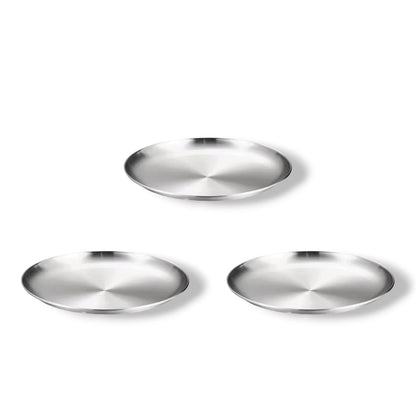 Edelstahl Teller 14 cm