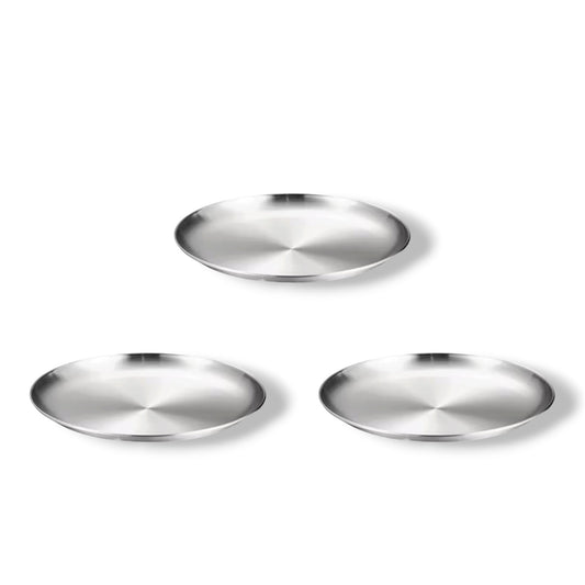 Edelstahl Teller 14 cm