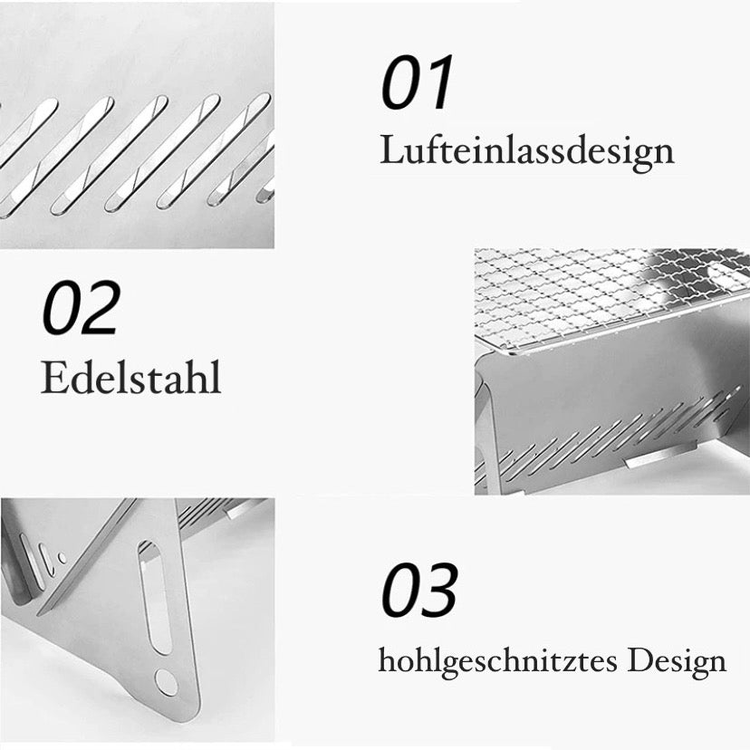 Edelstahl Campinggrill