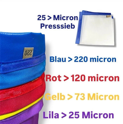 Bubble Bag Micron Siebe 25-220 Mikron 1 Gallon